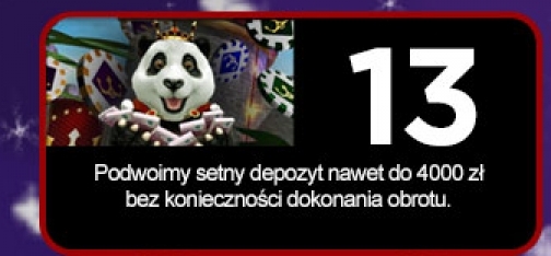 Podwojony depozyt dla setnego gracza w royal panda tylko 13 grudnia