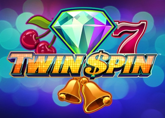 Tak wygląda logo slotu Twin Spin